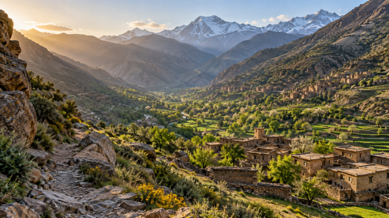 Vallée d’Azzaden dans le Haut Atlas marocain