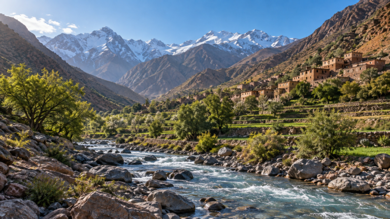 Vallée d’Imnane dans le Haut Atlas marocain