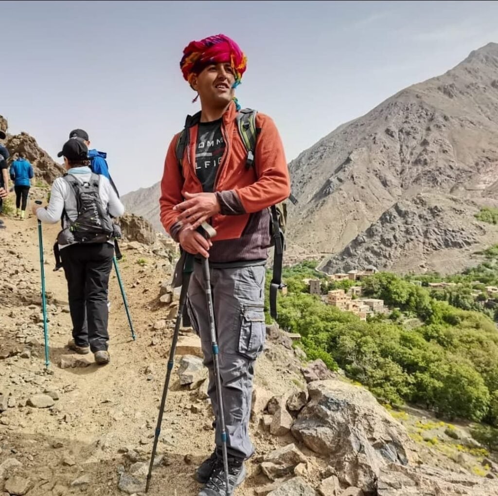 Ibrahim, licensed Moroccan guide, during a tour experience
